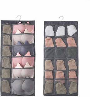 Kivya 30 Pockets Hanging organizer for socks, Bras, Lingering Accessories Organizer