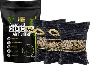 Mini Storify Room Activated Charcoal Air Purifier bag-200 gm pack of 3, Non ElectricDeodorizer, Odor Absorber and Dehumidifier for Wardrobe, Fridge, Shoe Rack, Cars,Bathroom,Kitchen and Home Humidifier