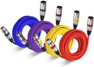 sriaarnika XLR Male to XLR Female 2 Meter Microphone Cable XLR 3 pin Male to XLR Female Cable