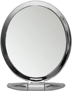 bandhan 2 Way Magnifying Handle Mirror for Make Up and Grooming Magnifying Mirror