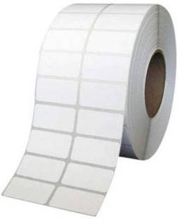 youtech Label 50x25 (Chromo) Barcode Labels Stickers, 3000 Label in Roll, 2up Paper Label (White) Set of 1 Roll chromo Paper Label