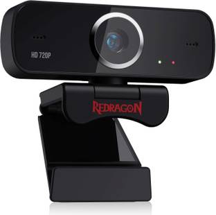 Redragon FOBOS GW600 720P Webcam with Built-in Dual Microphone 3 HD  Webcam with Built-In Microphone with Night Vision USB Connectivity