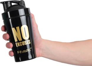Fitastic Stainless steel Shaker Bottle With Steel Mixing Ball(NO Excuses) 500 ml Shaker