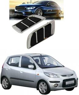 PRTEK Car Fender Side Vents ABS Fender Stickers Decorative Air Flow Intake Hole Grille Spoiler Auto Exterior A82 Matte, Glossy, Chrome Hyundai Grand I10 Nios Asta U2 1.2 CRDi Side Garnish