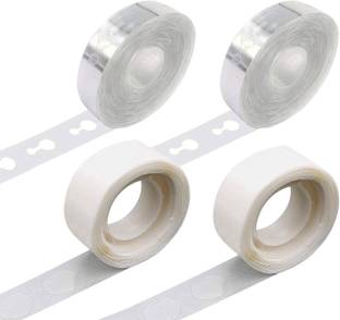 RJV Global Solid Balloon Arch Decorating Strip 2 Rolls of 5 m Each and 2 pcs 100 dot each glue dot (Set of 4) Balloon Bouquet