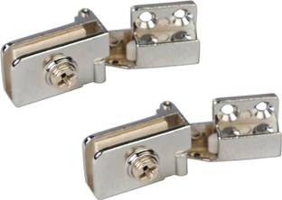 BTL Glass Hinges (Wall to Glass Door Hinges) (Material Zinc Alloy) (Finish Steel) (Door and Wall Mount) (BGH-04) Case Hinge