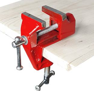 Scorpion Baby Cast Iron Fixed Base Bench Vice with Clamp (40 mm) Multi Vise Tool