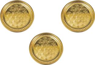 Spilbox Traditional Handcrafted Brass Thali/Aarti Plate for Puja/Worship – Ring Thali-3 Brass
