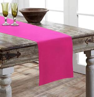 AIRWILL Pink 152 cm Reversible Table Runner