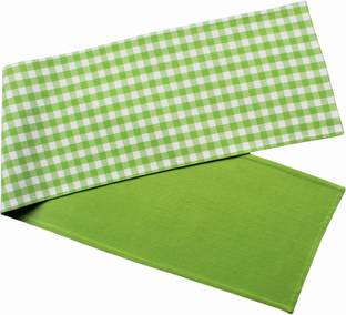 AIRWILL Green 152 cm Reversible Table Runner