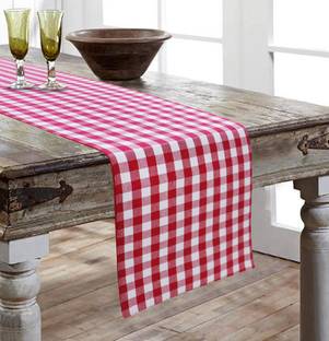 AIRWILL Red 152 cm Reversible Table Runner