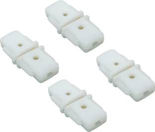 Ovicart 2 Pin Male Female 6A 240V White (Pack of 4 Pair) 2 pin top 6 amp 6 A Two Pin Socket