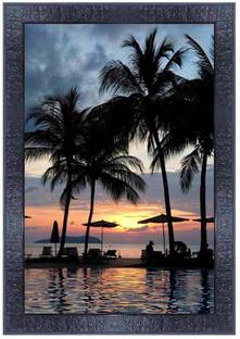 pnf Poster And Frame Natural Landscape Scenery | Best Gifting Option For Home Decor Digital Reprint 14 inch x 10 inch Painting
