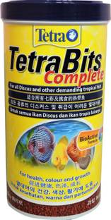 TETRA Bits Complete Fish Food for Health Color and Growth, 300g/1000ml 1 kg Dry Young Fish Food