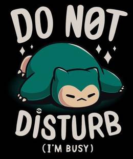 DO NOT DISTURB WALLPAPER - TRENDING POSTER Paper Print
