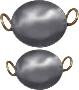 KITCHEN SHOPEE Kadhai 22.86 cm, 25.4 cm diameter 4.5 L capacity