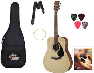 YAMAHA F280 Acoustic Guitar, Natural with Padded Carry Bag, Belt, Picks, String and Learning Book - Combo Pack Acoustic Guitar Rosewood Rosewood