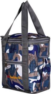 Flexible Branded Premium Quality Hand Lunch bag Medium Size for both Men and Women for Office ,School , College, Picnic (Dark blue,10L) Waterproof Lunch Bag