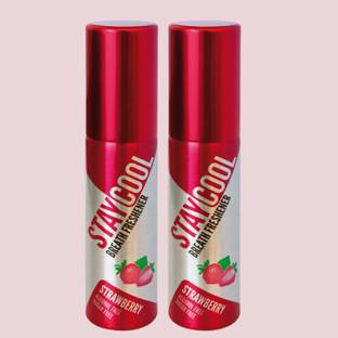 STAY COOL Breath Freshener Sprays - Pack of 2 - 20 ML per unit - ALCOHOL FREE Sugar FREE Fat FREE - Mouth Freshener Spray