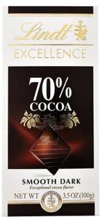 LINDT Excellence 70% Dark Cocoa Chocolate Bar, 100g (Pack Of 2 Value For Money) Bars