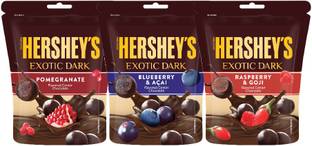 HERSHEY'S Exotic Dark Pomegranate, Blueberry and Acai, Raspberry and Goji Truffles