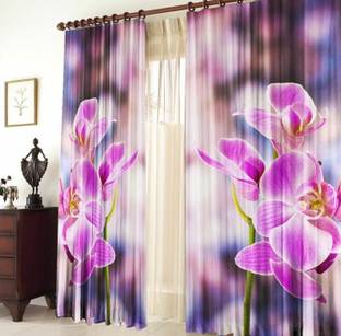s23 214 cm (7 ft) Polyester Room Darkening Door Curtain (Pack Of 2)