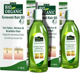 Indus Valley BIO Organic Growout Hair Oil- Twin Pack