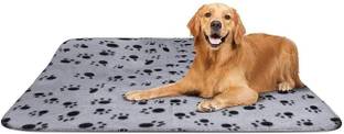 Futurekart w Prints Pet Cushion Small Dog Cat Bed Soft Warm Sleep Mat (Grey, Medium) Dog Blanket