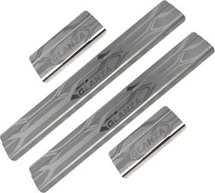 Galio Car Footsteps/Sill Guard Stainless Steel Scuff Plate for Glanza V- Door Sill Plate