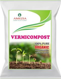 Amezia VERMICOMPOST | 100% Organic Pure Natural Fertilizer for All Plants |Home Gardening Terrace Garden Vegetables Fruits Flowers | Premium Quality Manure Manure