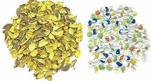 Artifii Pebble Stone Potpourri Yellow Regular Round Onyx Pebbles