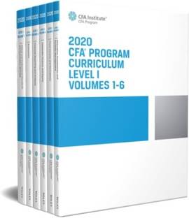 CFA Program Curriculum 2020 Level I Volumes 1-6 Box Set