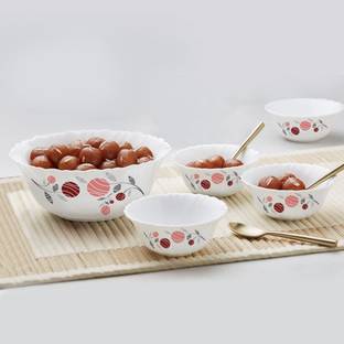 Larah by Borosil Opalware Serving Bowl Dahlia