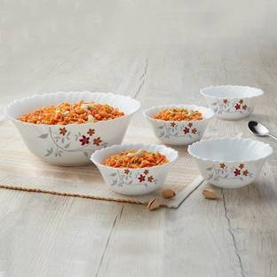 Larah by Borosil Opalware Dessert Bowl Rosalie