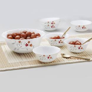 Larah by Borosil Opalware Dessert Bowl Rosalie