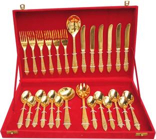 BrassCity Brass Cutlery Set