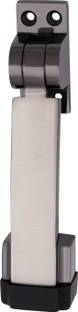 ATOM 6 inch Zinc Door Stopper | Black Silver Finish | Contact less Hands-free Safety Access,Home and Office Door Stop Stoppers 5.6 inch Zinc Door Stopper | Black Silver Finish | Door Mounted Door Stopper
