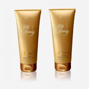 Oriflame MILK & HONEY GOLD Smoothing Sugar Scrub (combo of 2) Face Wash