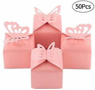 Vinayakart 50 Pcs Lovely Wedding Butterfly Gift Box NA Paper Gift Wrapper