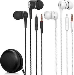 SPN SP-27 Bulk Earphone with 3.5mm Headphone Plug (2 Headset + Case) Wired