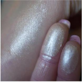 THTC Glitter Face Loose Powder Makeup Shimmer Silver Brightening Makeup  Highlighter