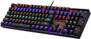 Redragon Vara K551 Rainbow Mechanical Keyboard Wired USB Standard Gaming Keyboard Compatible with Desktop, Laptop, Mac