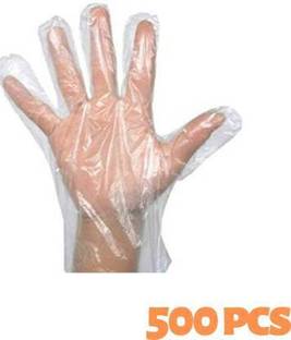 Wellstar 500 Pcs Disposable Transparent Clear Gloves examination glove Polyisoprene Examination Gloves