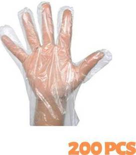 Wellstar 200 Pcs Disposable Transparent examination glove Polyisoprene Examination Gloves
