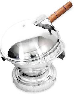 oven refresh Aluminum Tandoor Bati Maker Baking Oven, 1 Piece, Silver Gas Tandoor, Barbecue Grill Food...
