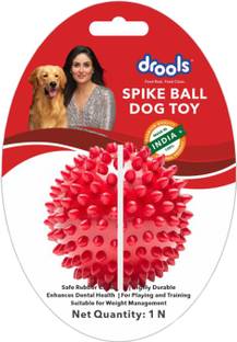 Drools Non-Toxic Rubber Stud Spike Hard Ball Chew Toy 7.36cm ,130g for Rubber Ball For Dog
