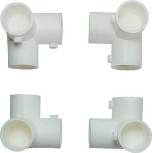 NEMANI BUILDERWARE Mosquito Net Set White 3-Way Tee Pipe Joint