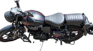 KOHLI BULLET ACCESSORIES Stylish Seat Cover Front & Rear Black for Royal Enfield Classic 350.500 cc Single Bike Seat Cover For Royal Enfield Classic, Classic 500, Classic Chrome, Classic Desert Storm, Classic 350