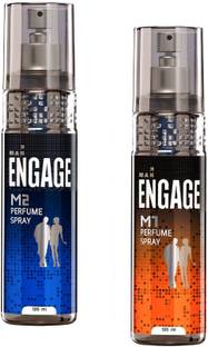 Engage Men M2 + M1 Body Spray 120ml*Pack of 2 Body Spray  -  For Men