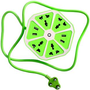 BUY SURETY NEW 2021 Hexagon Socket Extension board with 4 Usb And 4 Socket Mobile Charging USB Power Hub 10 A Three Pin Socket
